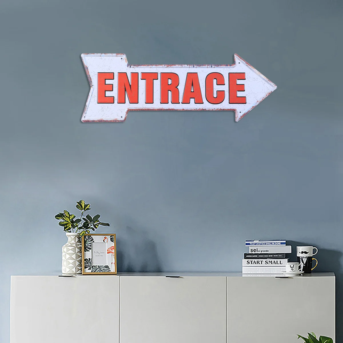 

1 Pc Indicator Creative Occident Nameplate Sign Exit Sign Wall Decor for Supermarket Decortation
