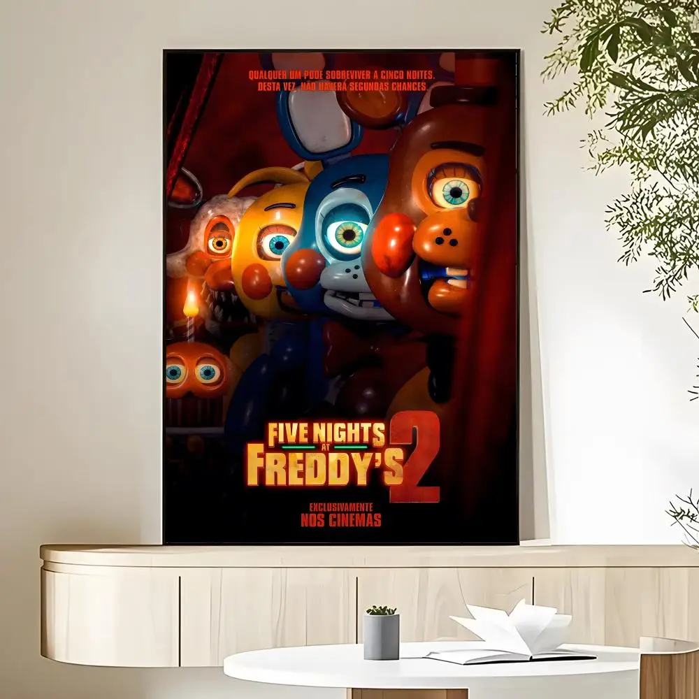 Фото Постер Fnaf Five-nights-At-Freddys 2 HD, декоративная наклейка на стену, водонепроницаемая, для дома, гостиной, эстетичное украшение. №2
