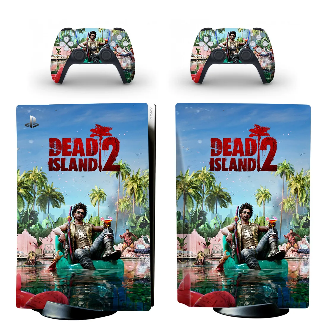 Наклейка с изображением диска Dead Island 2 PS5 наклейка для консоли и контроллеров