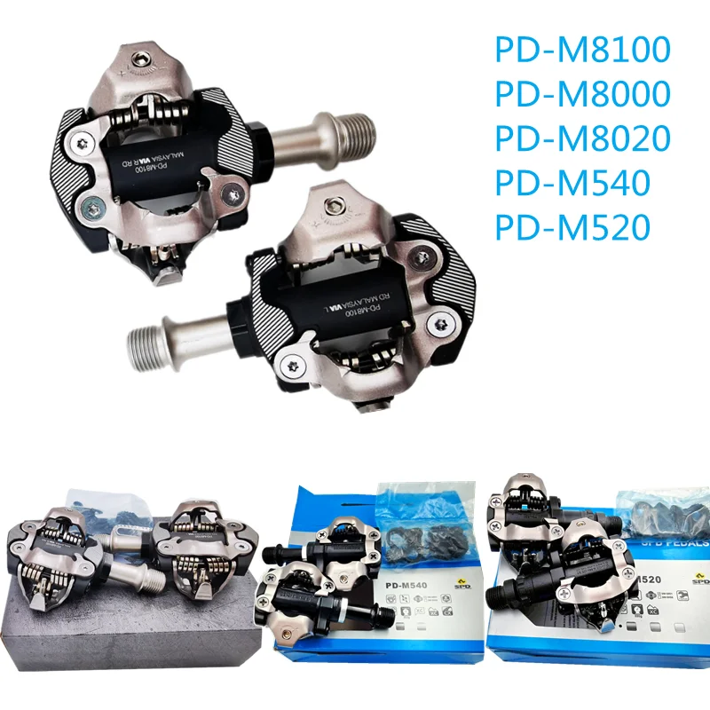 MTB Pedals PD-M8100/M8000/M8020/M540/M520 Self-Locking SPD Pedals MTB Components Using for Bicycle Racing bike pedals