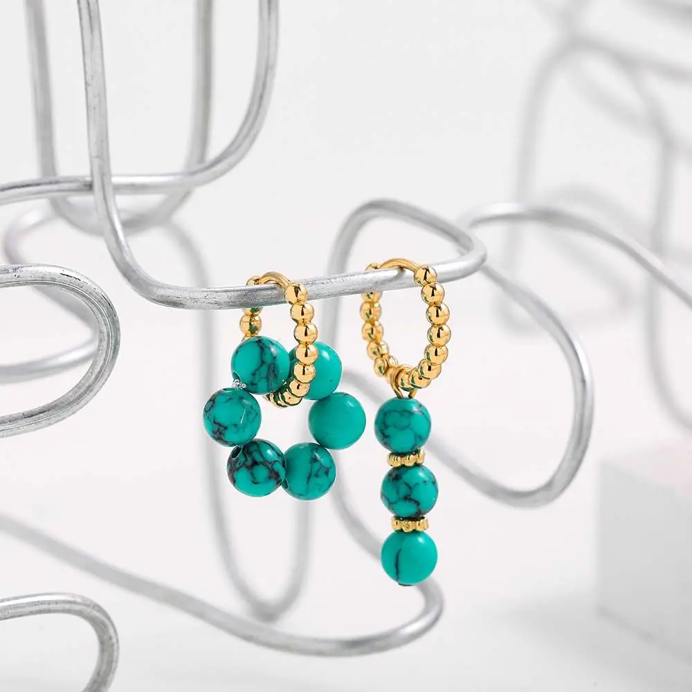 

Style Long Earrings Circle Earrings Flower Female Earrings Gold Hoop Earrings Bohemian Earrings Asymmetrical Earrings