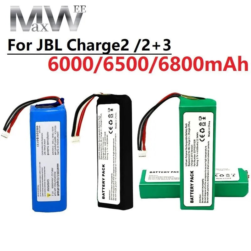 

Обновленная батарея для динамика 6000/6500/6800 мА · ч для JBL Charge 2/2 + батарея для JBL Charge 2 Plus Charge 3 версии 2015