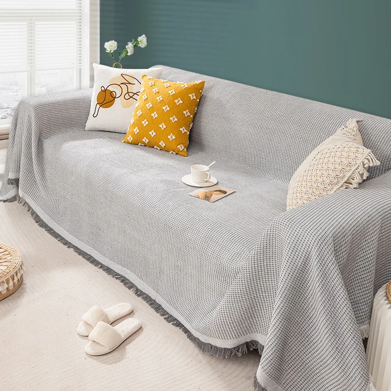 

Multifunctional Sofa Cover Cloth Towel Ins Wind Simple Modern Dustproof Cloth Universal Cushion Sofa Cover Summer Summer