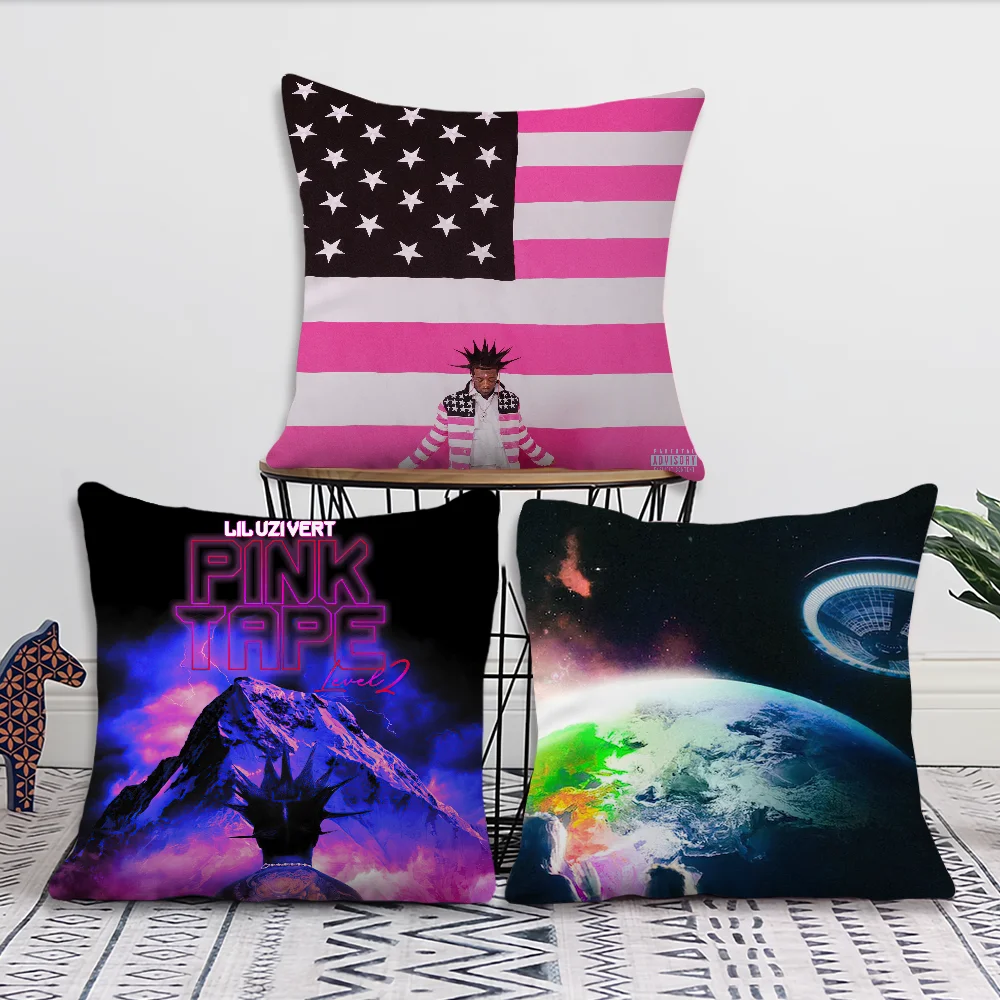 Рэпер Lil U-Uzi Vert Розовая лента Наволочка Гостиная Акцент Диван Поддержка спины