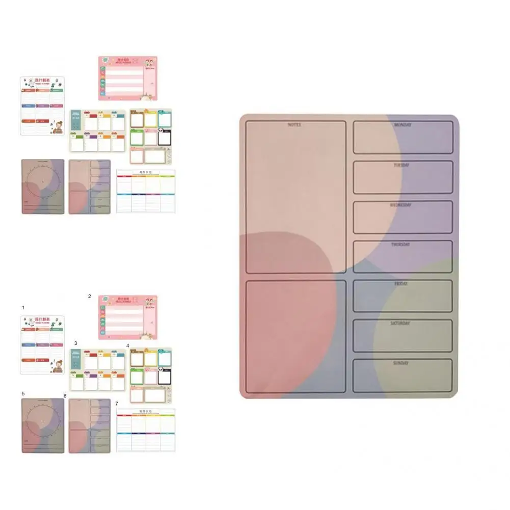 

Useful Magnetic Planning Pad DIY PET Unique Eye-catching Magnetic Planner Sheet Office Supplies Magnetic Planner Sheet