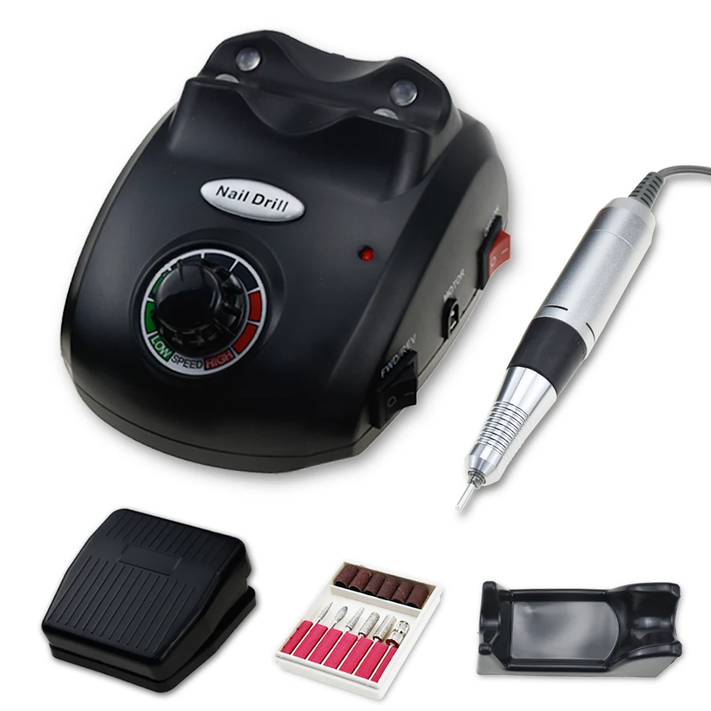 35000RPM Electric Nail Drill Machine Manicure Pedicure Professional Nail Lathe Low Noise Cutters Nail File Kit enlarge