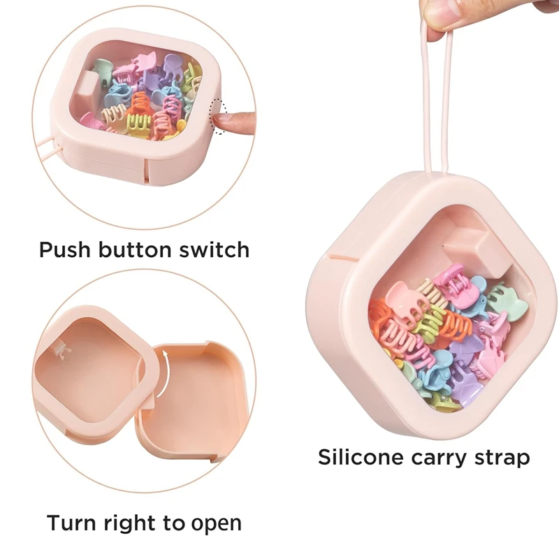 6 шт. портативный органайзер для резинок волос дорожные контейнеры хранения