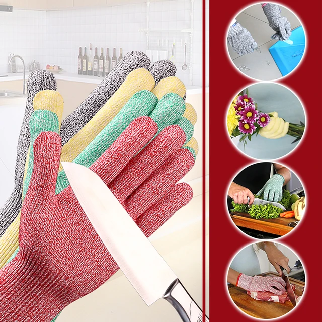 Fishing Anti Cut Gloves GMG Non-slip HPPE EN388 ANSI Anti-cut Level 5 Safety Work Gloves Cut Resistant Gloves For Kitchen Garden 4
