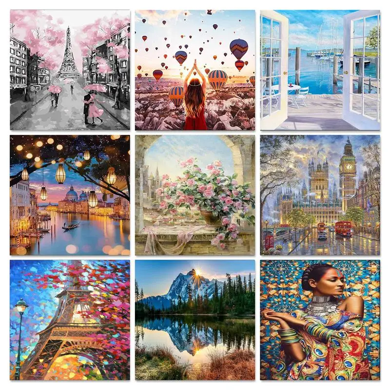 

Diamond Painting 5D Landscape Forest Full Drill Squar Diamond Embroidery Rhinestones Paint Home Decor Gift