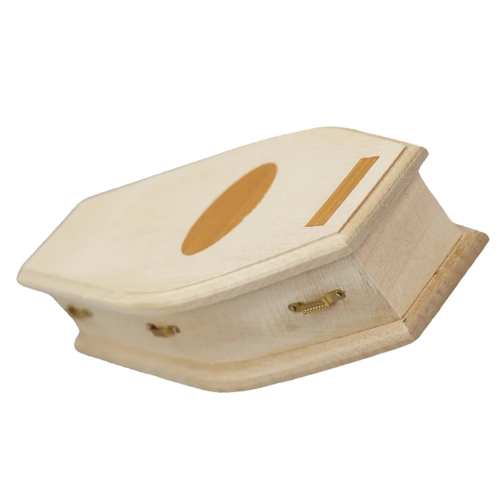 

Coffin Box Miniature Decor Mini Wooden Decoration Unfinished Treat Favor House Furniture Figurine Statue Sculpture Storage Wood