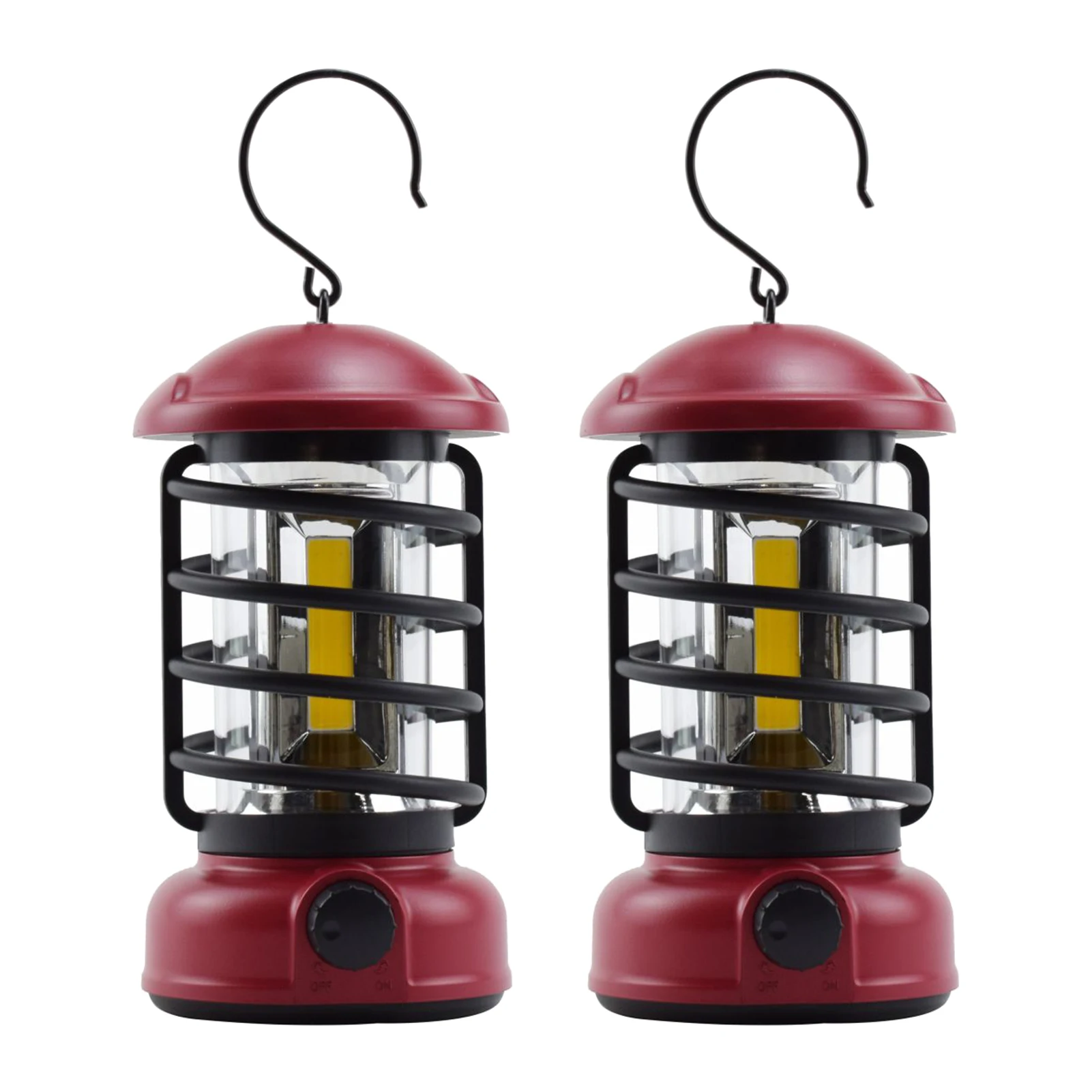 

Home Survival Super Bright Camping Lantern Outdoor Portable Handheld Tent Emergency Battery Powered Dimmable COB LED Hiking