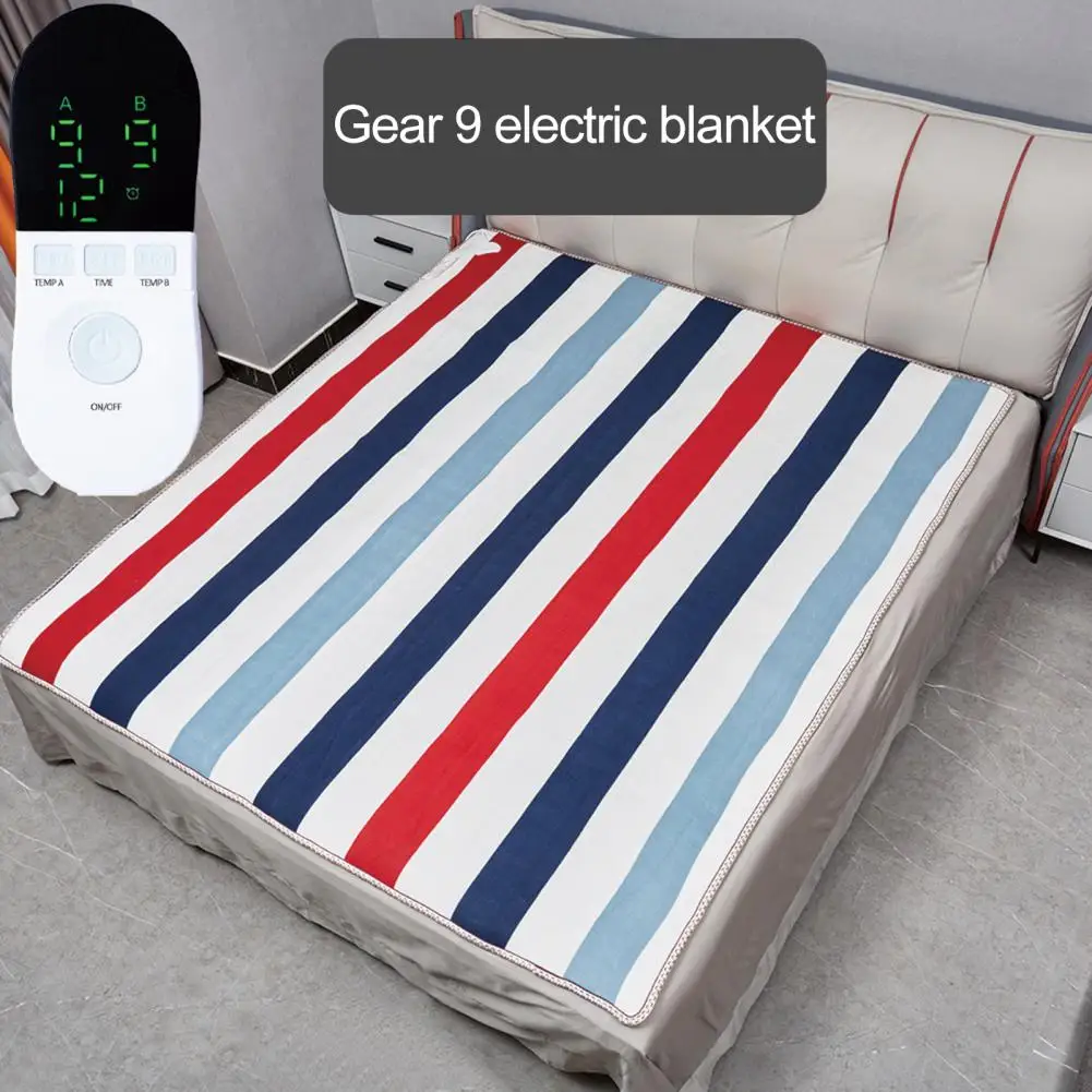

Heating Blanket Practical Single/Dual Control 3 Sizes Wide Coverage Heating Pad for Home
