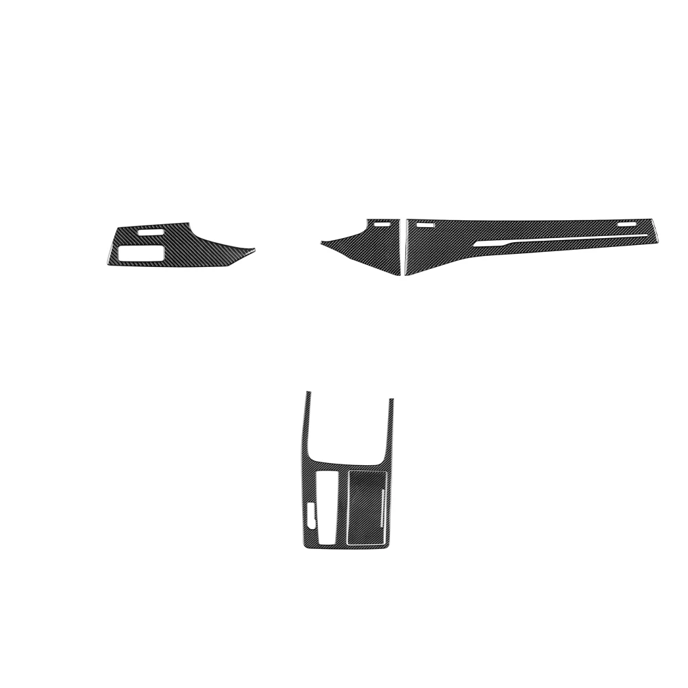 

Для Audi Q7 SQ7 Q8 SQ8 4M 2020-2025: накладки из настоящего карбона на фары, панель управления переключением передач и отсеком для хранения, аксессуары для отделки салона автомобиля