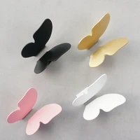 Perforation-free Nordic brass butterfly handles  various drawers and cabinet door handles  kitchen furniture decoration  pair