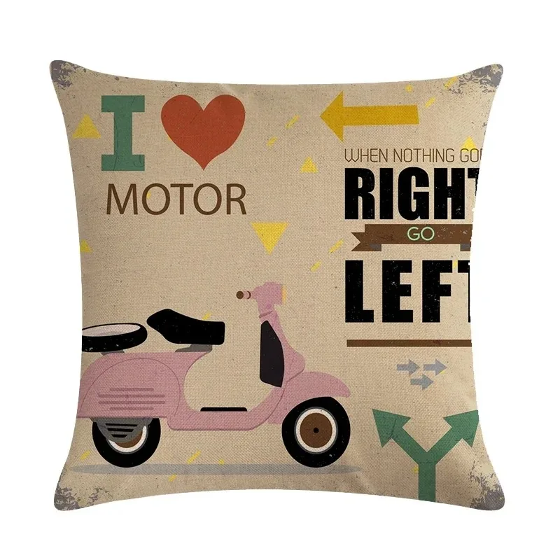 Наволочка с рисунком электромобиля декоративная наволочка для дивана