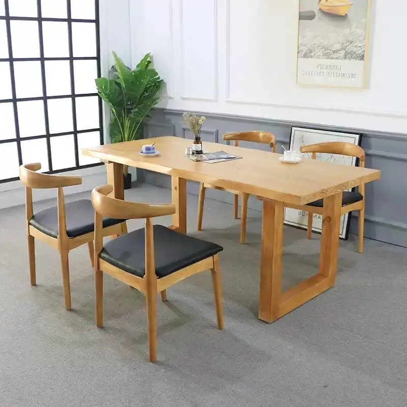 Напольный обеденный стол для вечеринки свадебный деревянный европейский дизайн