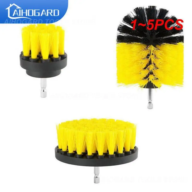 

Набор щеток для электродрели, комплект из 1-5 щеток для чистки автомобильных напольных покрышек и стекла, для туалета