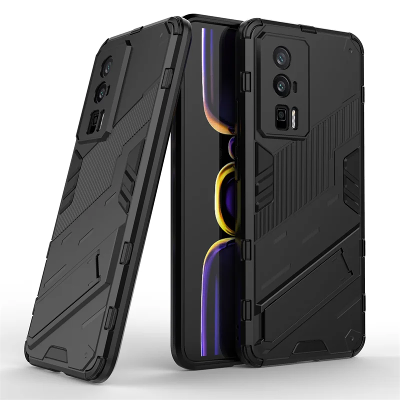

For Poco F5 Pro Armor Shockproof Case For Xiaomi Poco F5 Pro Cover Coque Fundas Hard PC Kidstand Phone Case Poco F5 Pro