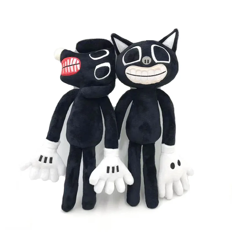 

30cm Sirenhead Plushie Toys Siren Head Plush Dolls Scary Black Cartoon Cat Soft Stuffed Animals Figure Toys Baby Gifts