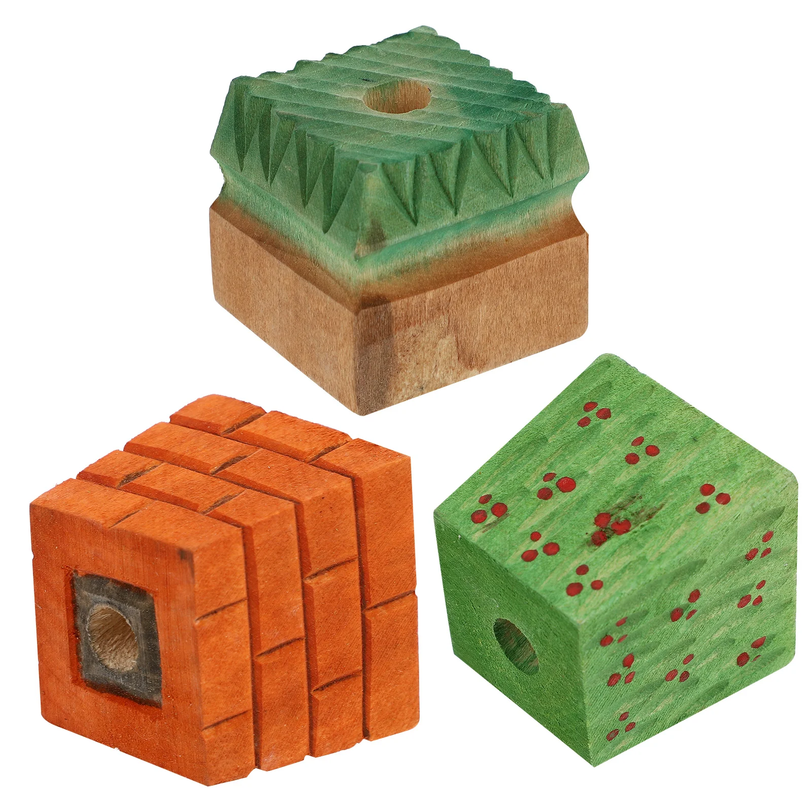 

3Pcs Practical Adorable Creative Pen Holder Fireside Penholder for Desk School Home