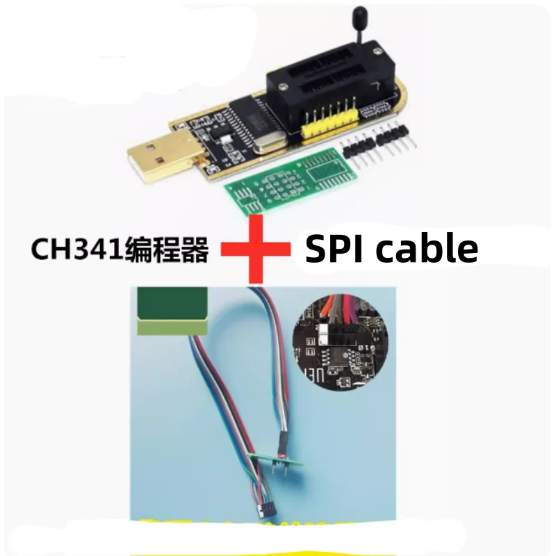 Программатор освещенности CH341A с ЖК-дисплеем и флеш-памятью BIOS 24 25