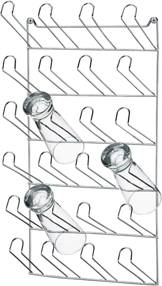 

Drainer Holder Door 24 Wall Cups Chrome Plated Wire Foldable Dishes Drainer Wooden Plates Mugs Rack Stand Holder Kitchen Supplie