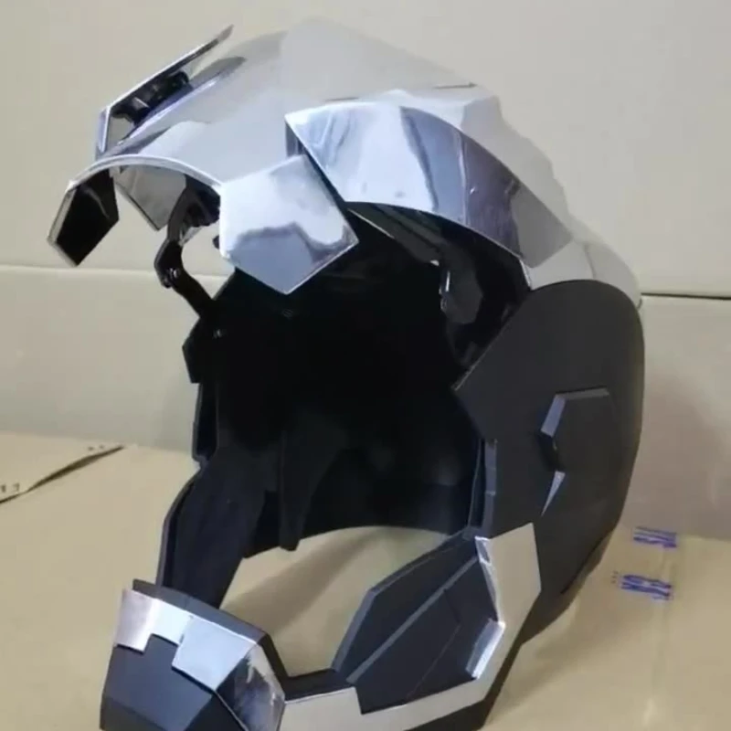 

2023 New 1:1 War Machine Marvel MK5 Electric Helmet Multi-piece Opening Closing Helmet Voice Control Eyes Model Adult Toy Xmas G