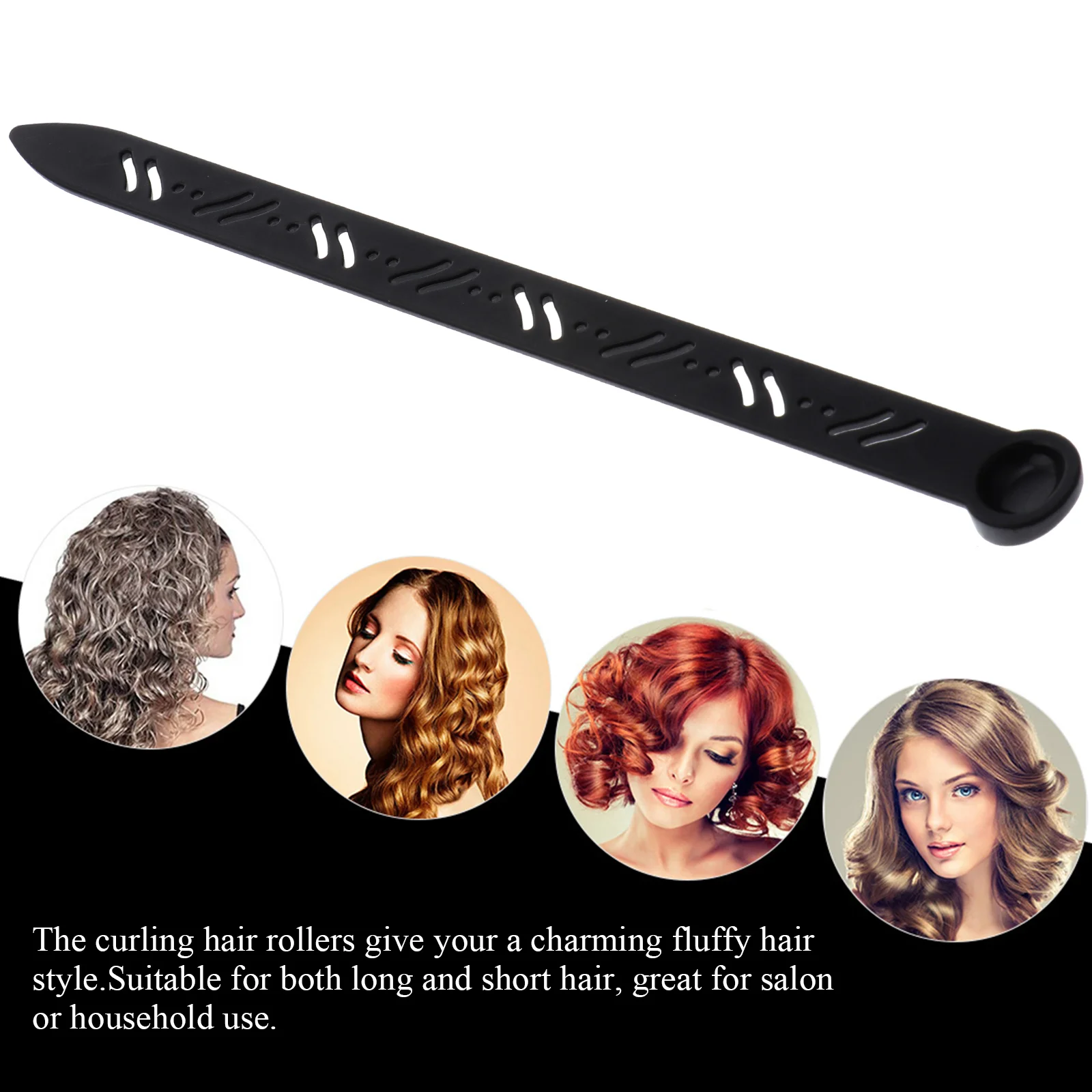 

20pcs Fluffy Hair Rollers Hair Root Perm Bars Curlers Hair Curling Clips for Salon（Random Color）