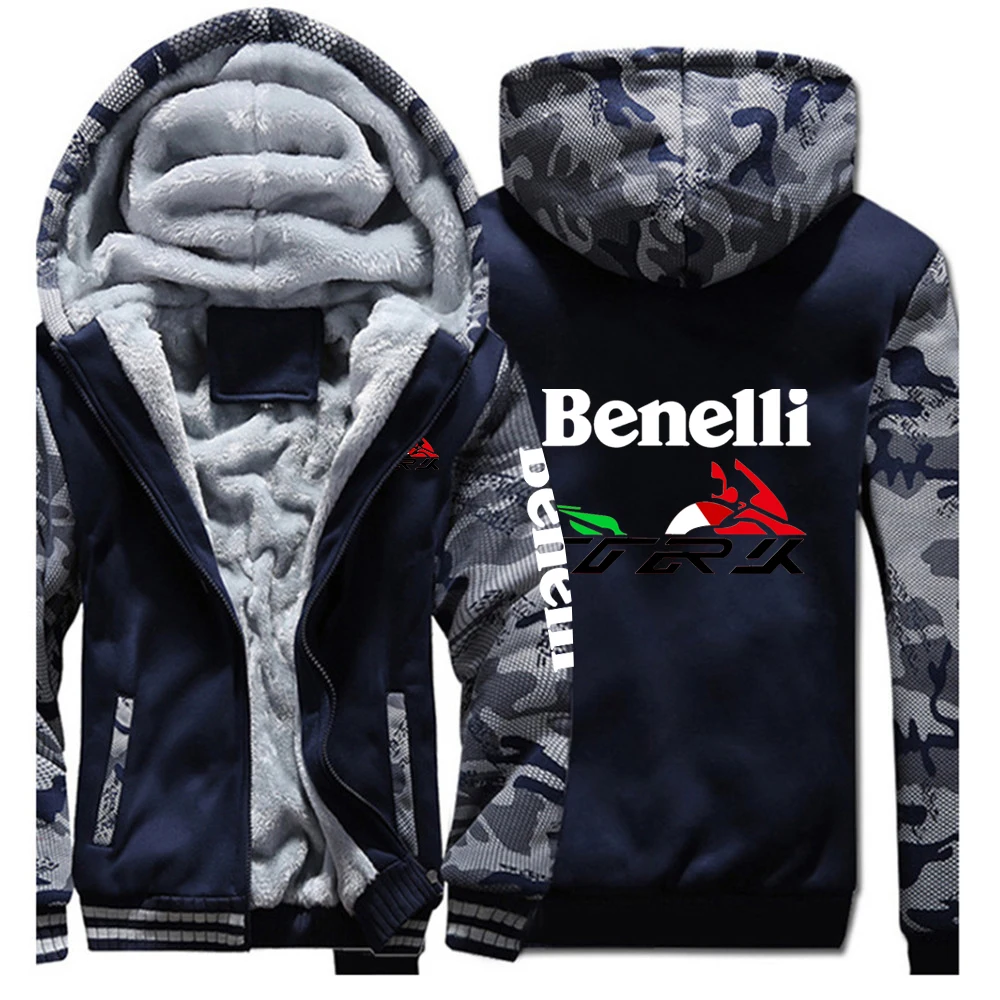 

2023 New Hoodies Men Benelli TRK 502X Print Zipper Jacket Sweatshirts Thicken Hoodie Coat Clothing Casual Sweatshirts