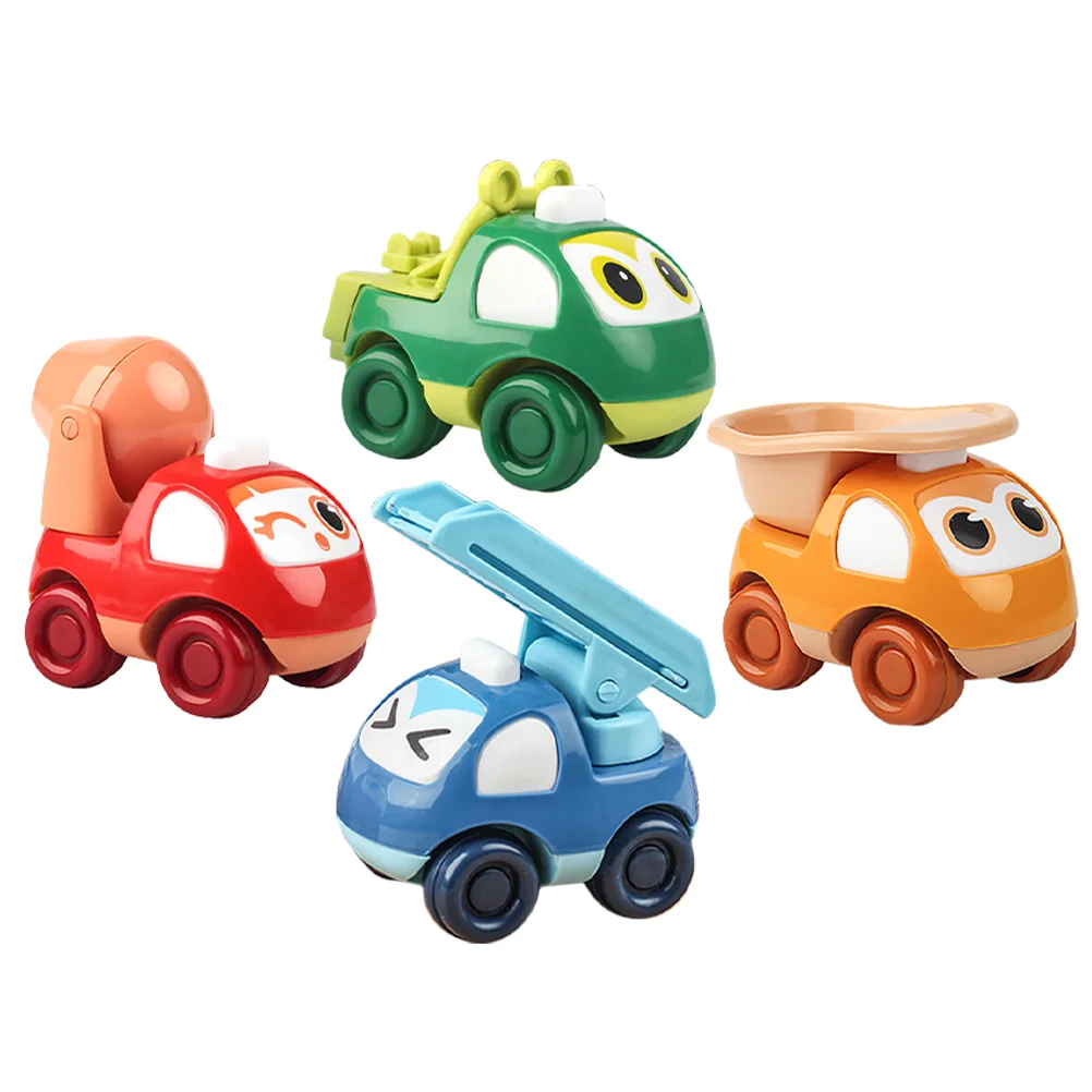 

Kids Cartoys Backcars Vehicle Truck Children Mini Playgo Inertia Friction Powered Tractor Digger Trucksdumper Sand Mixer Cement