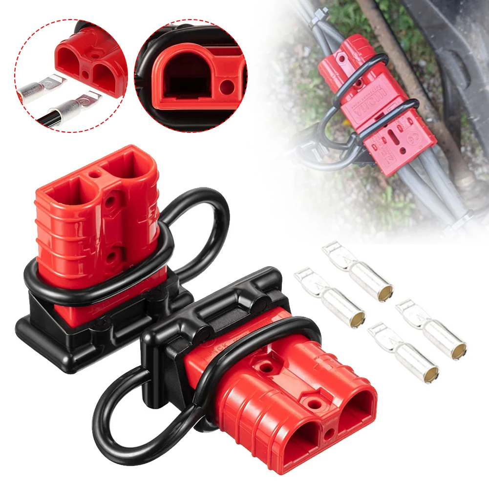 

2PCS 600V 120A/175A/350A Plug Connector Winch Quick Connect Battery Disconnect Plug with 4 Terminals Waterproof Caps for Trailer