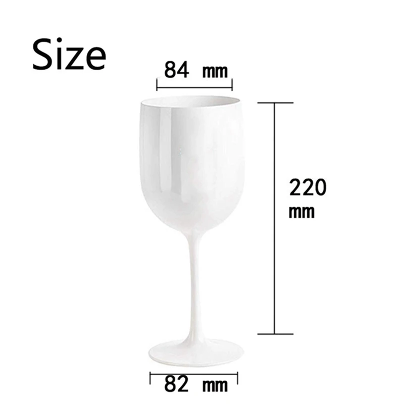 4Pcs Legant And Unbreakable Wine Glasses Plastic Very Shatterproof