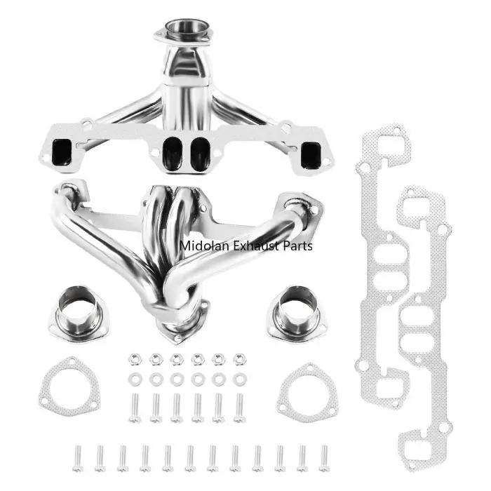 Фото Короткий выпускной коллектор для Chrysler Plymouth Cordoba Challenger 1966-1996 годов, зарядное устройство Dakota Small Block 273-360 5,2 л 5,6 л №1
