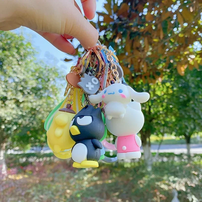 

New Sanrio Kawaii Anime Cartoon series My melody Kuromi Creative high-value cute girl keychain backpack jewelry pendant gift