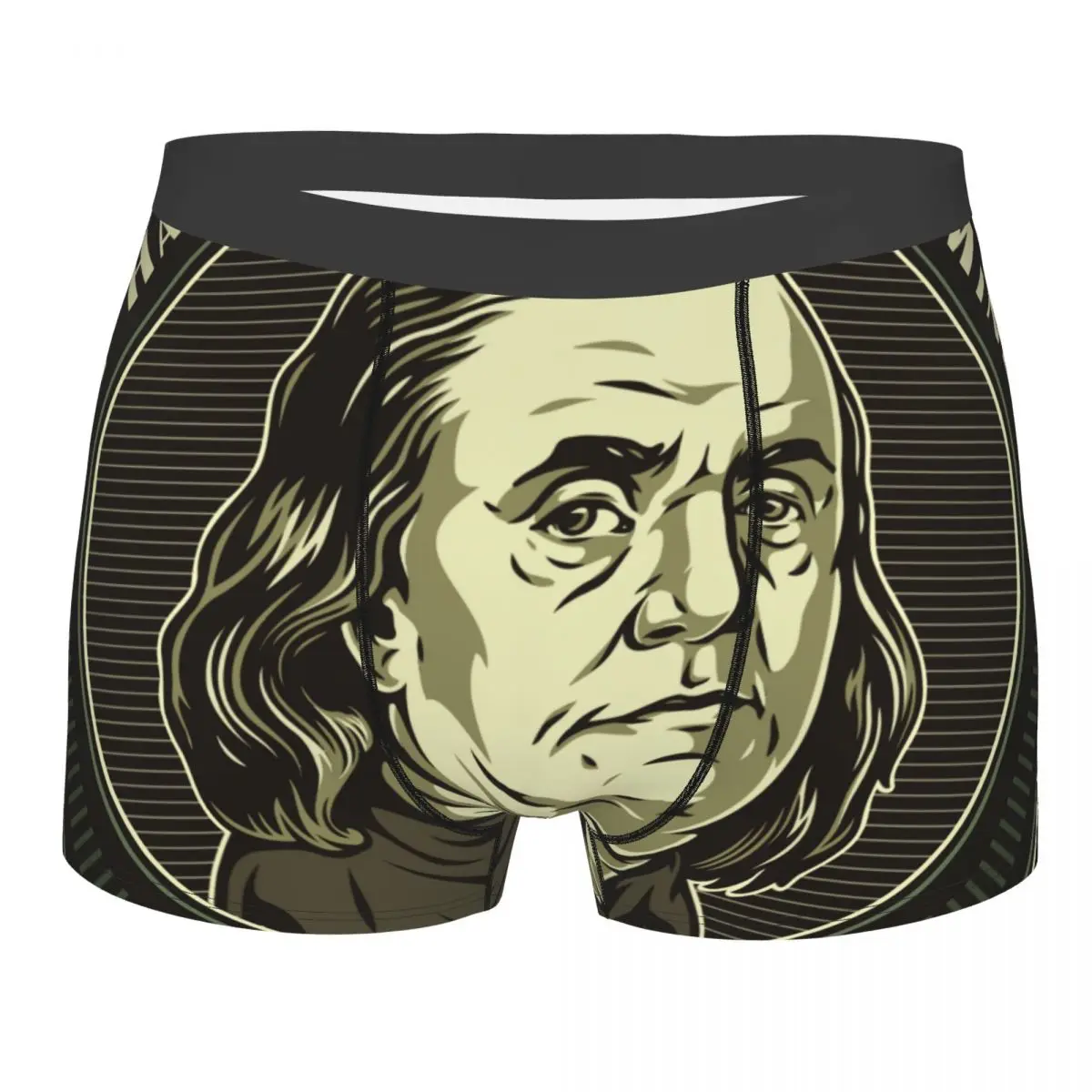 

Boxershorts Men Comforable Panties Set Benjamin Franklin Portrait Skul Underwear Man Boxer Lingerie