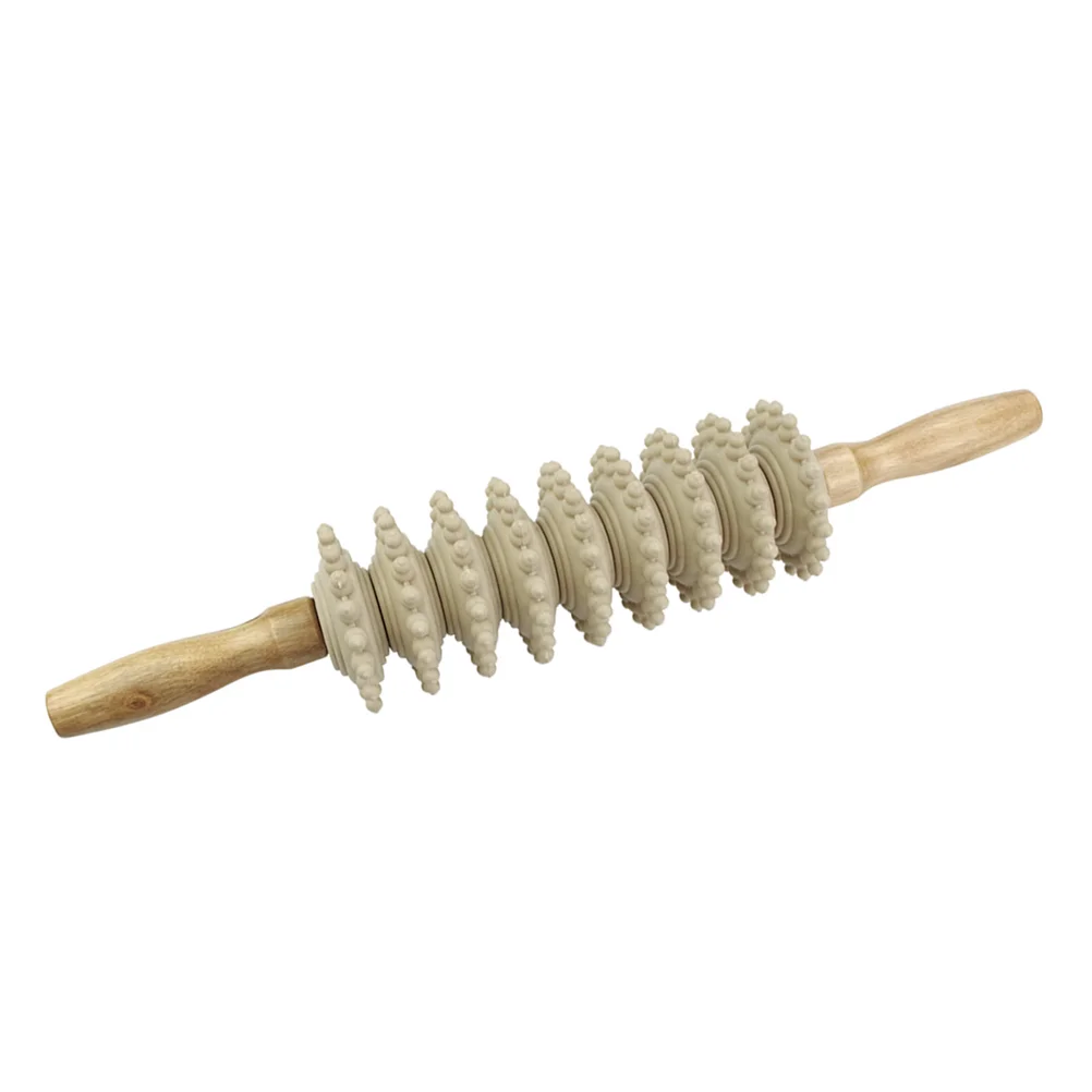 

Massage Stick Professional Wand Roller Massager Multipurpose Wooden Manual Pp Body Relaxing Muscle Fitness Abdominal Tool