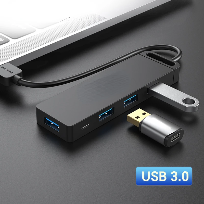 

USB Hub 3.0 Multi USB Splitter 4 USB Port 3.0 2.0 with Micro Charge Power for Lenovo Macbook Pro PC Hub USB 3 0