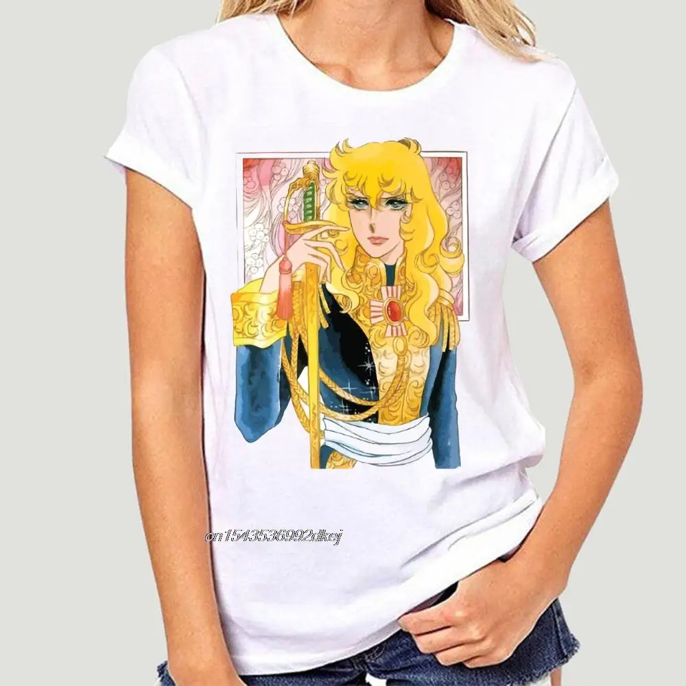 

Men T Shirt T-shirt Lady Oscar White Tshirts Women T-Shirt 1800D