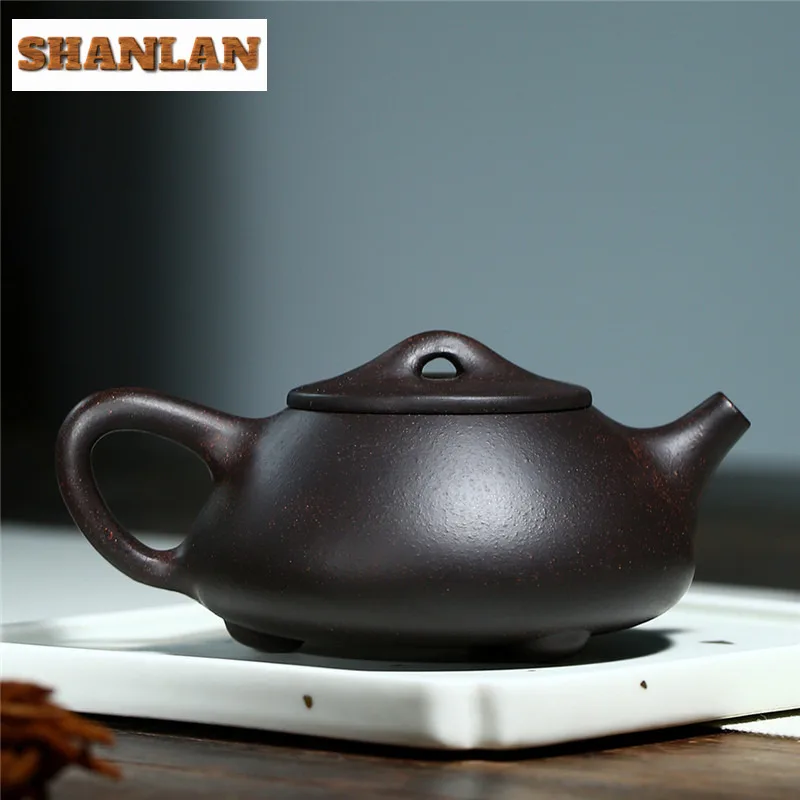240 мл Эстетический чайник Исин из фиолетовой глины знаменитый мастер каменный