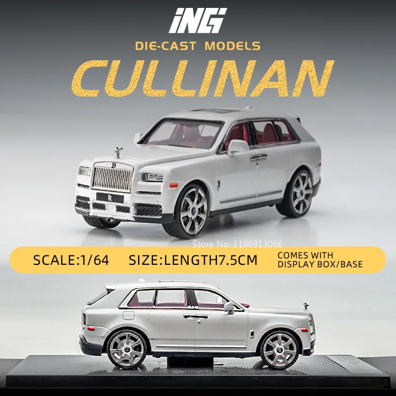 

Модель автомобиля 1/64 Rolls Royce Cullinan, игрушка из литого сплава, имитация внедорожника, маленькая фотография для мальчика, коллекционный подарок
