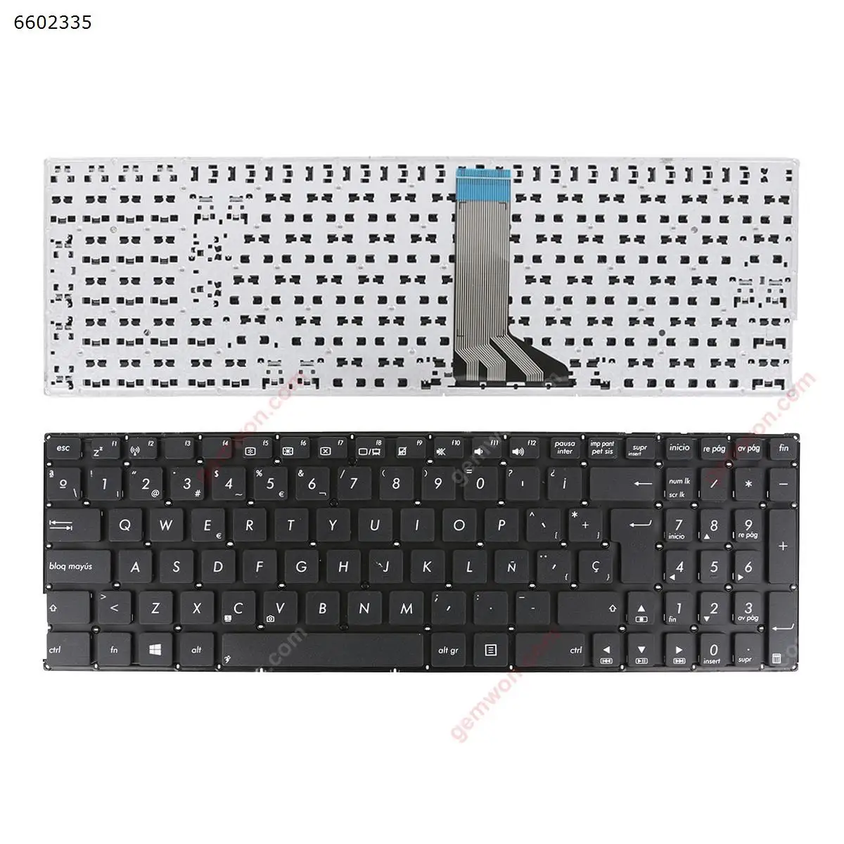 

Новая Черная испанская клавиатура SP для ноутбука ASUS R512MA R515M R515MA D550C D550CA D550M D550MA D553M D553MA P551C P551CA