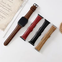oil wax leather strap for apple watch band 41mm 45mm 44mm 40mm 42mm 38mm bracelet belt correa watchband for iwatch 7 se 6 5 4 3