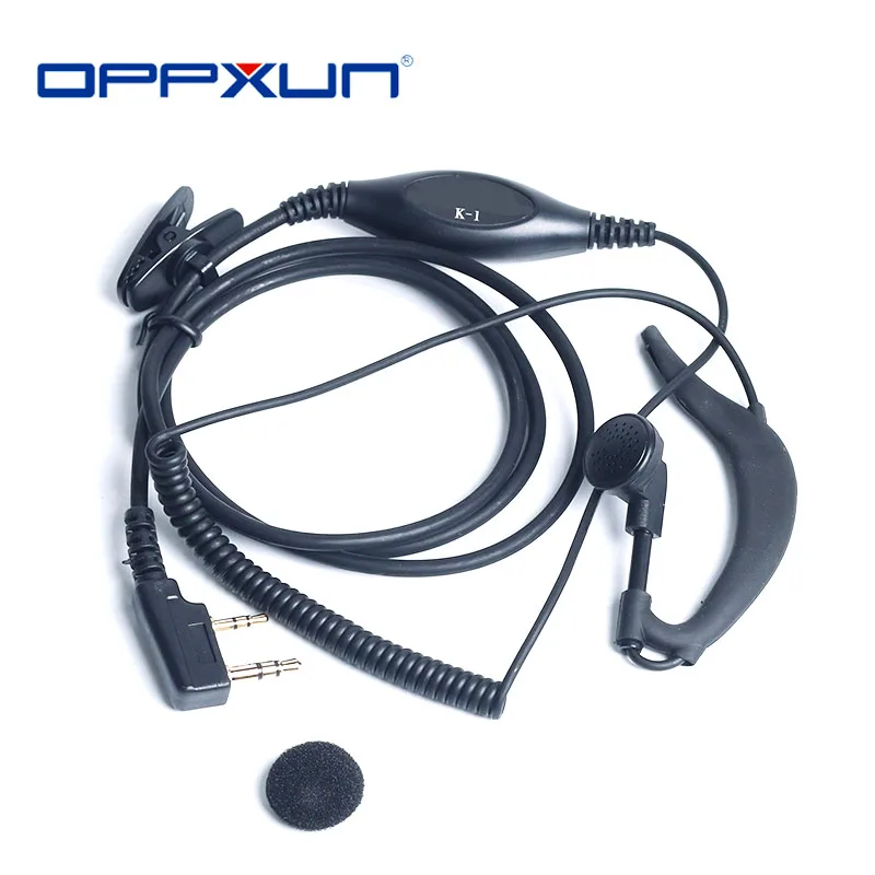 

For BAOFENG UV5R for KENWOOD KPG TH TK Oppxun 2 PIN Walkie Talkie Earpiece Headset PTT MIC for HYT