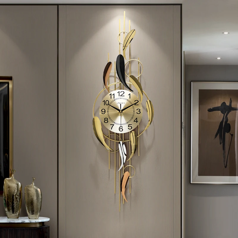 

Wall Luxury Art Mural Metal Xenomorph Bedrooms Creative Fashion Wall Watch Nordic