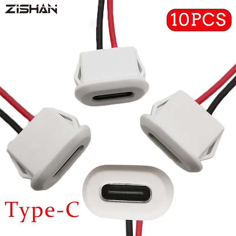 

USB Type C Connector Type-C With Card Buckle Female Fast Charging Jack Port USB-C Charger Plug Socket Desk Lamp Elliptical