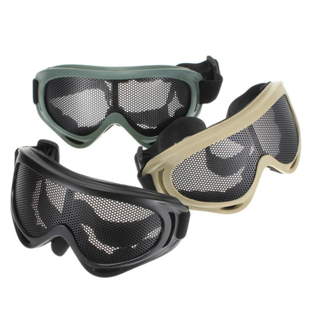 

X400 Steel Goggles Glasses CS EVA Paintball Warter Ball Guns Shooting Games Tactical Protactive Mask for Kids Outdoor Nerf Games