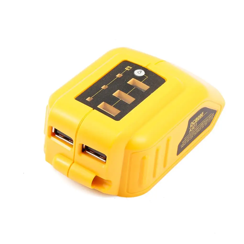 

10,8 В 14,4 в 18 в USB источник питания для преобразователей Dewalt DCB090 для литиевой батареи (желтый)