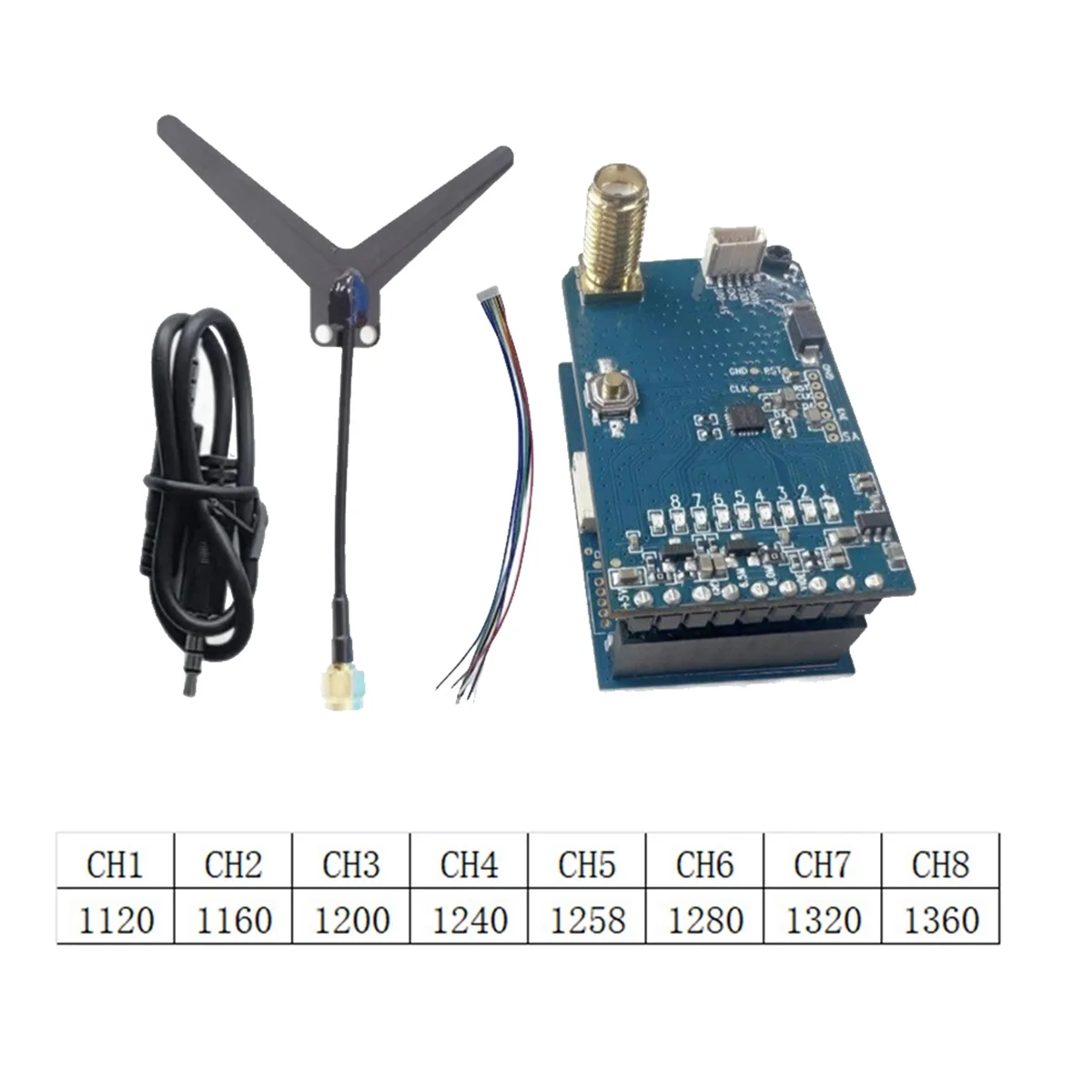1.2G 1.3G VRX 8-канальный видеоприемник FPV с голосовой функцией PAL/NTSC 2-6S для очков FatShark