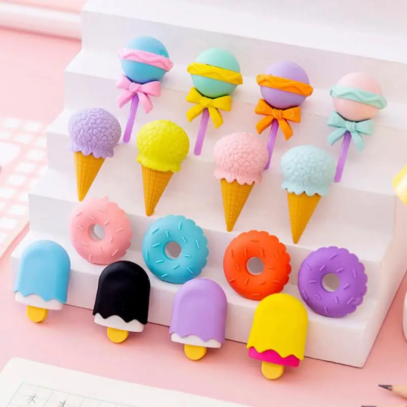 

Environmentally Friendly Learning Stationery Eraser Tpr Durable Boxed Cartoon Eraser Non-toxic Painting Eraser Office Supplies