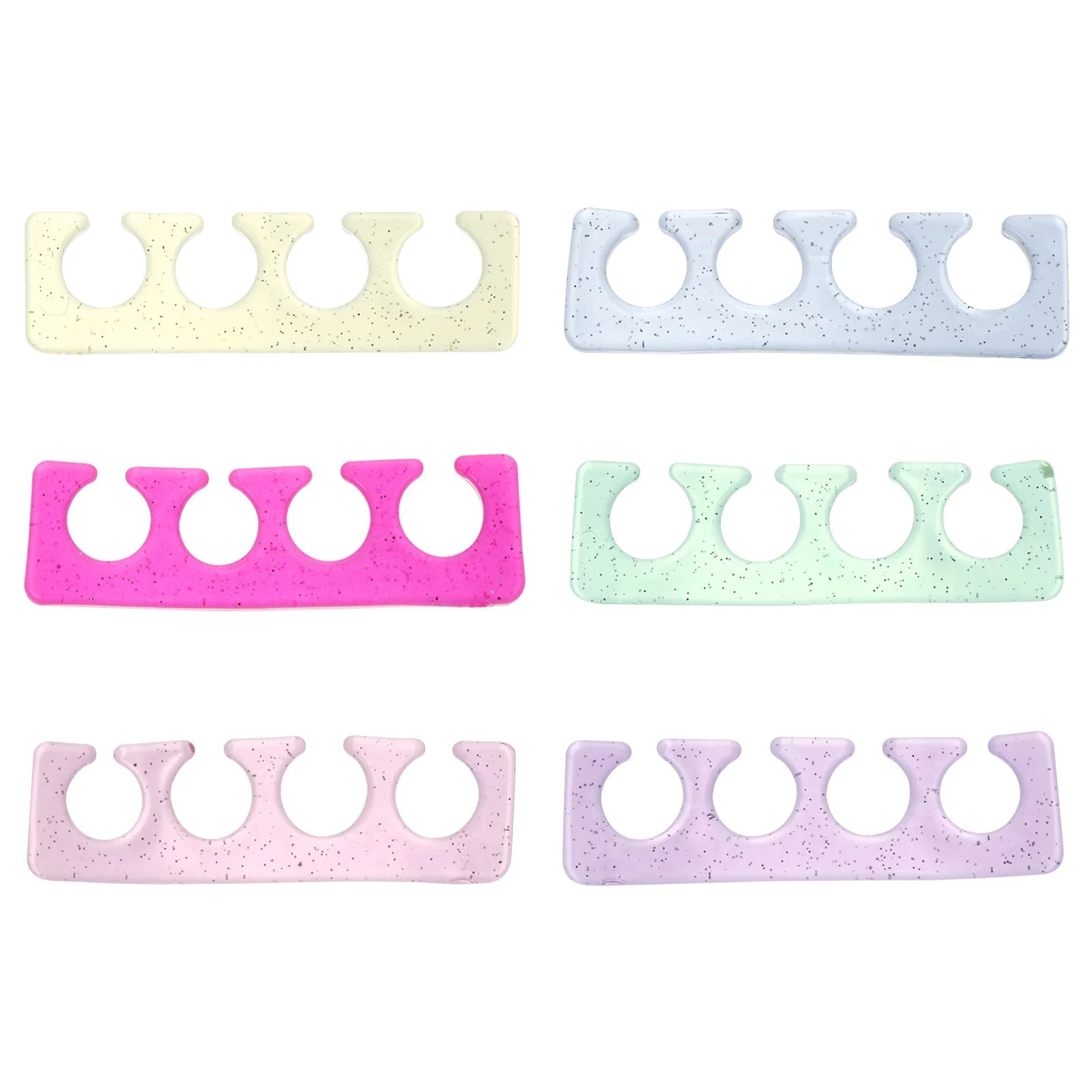 

6Pcs Toe Separator Flexible Durable Silicone Fingernail Stretcher Manicure Art Tool Toe Divider